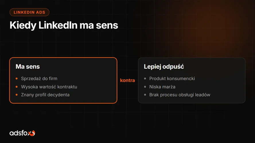 Cover for Reklama na LinkedIn: czy warto i dla kogo ma sens