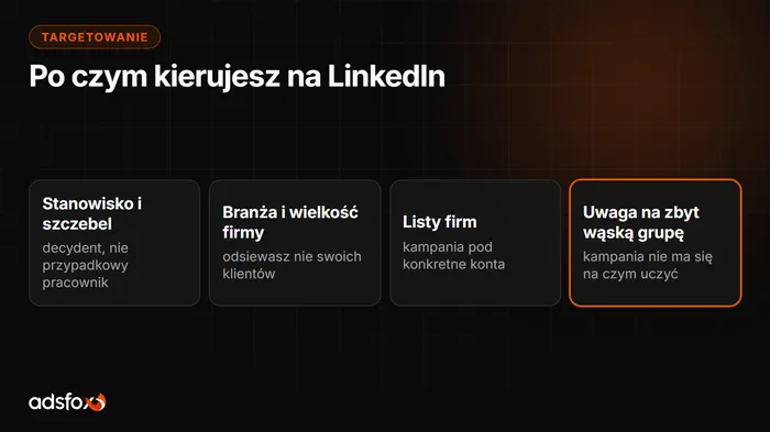 Okładka: Targetowanie LinkedIn Ads: jak dobrać grupę odbiorców