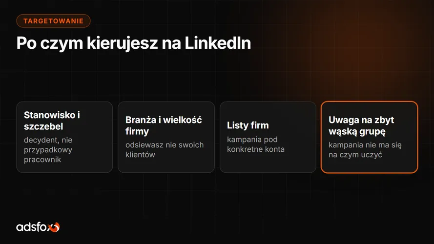 Cover for Targetowanie LinkedIn Ads: jak dobrać grupę odbiorców