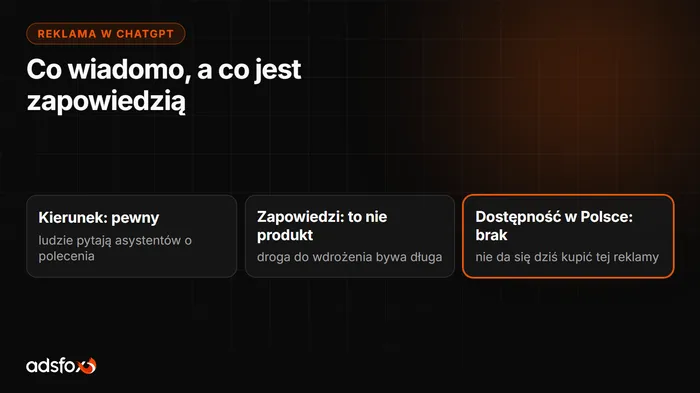 Okładka: Czy ChatGPT ma reklamy? Uczciwa odpowiedź