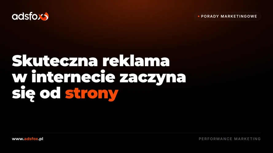Cover for Skuteczna reklama w internecie zaczyna się od strony