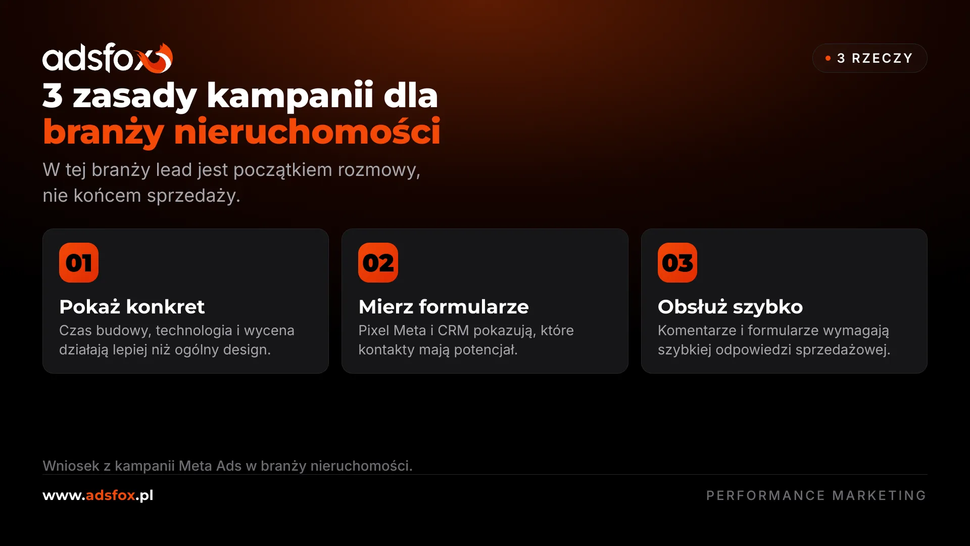 Trzy zasady prowadzenia kampanii leadowej dla branży nieruchomości